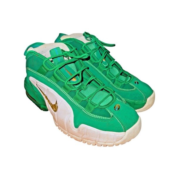 Nike Air Max Penny BG BOYS 7Y PRE-OWNED FQ8349-324 Stadium Green Shoes Sneakers‎